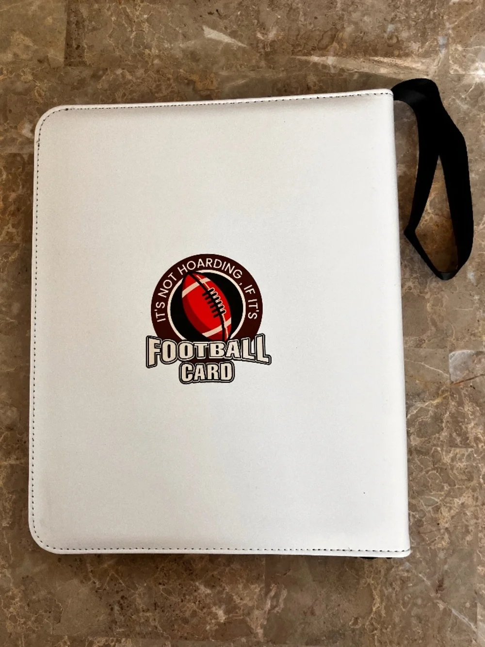 Clipnest Football Card Binder 720 Pockets L 13 x 10.5 W White
